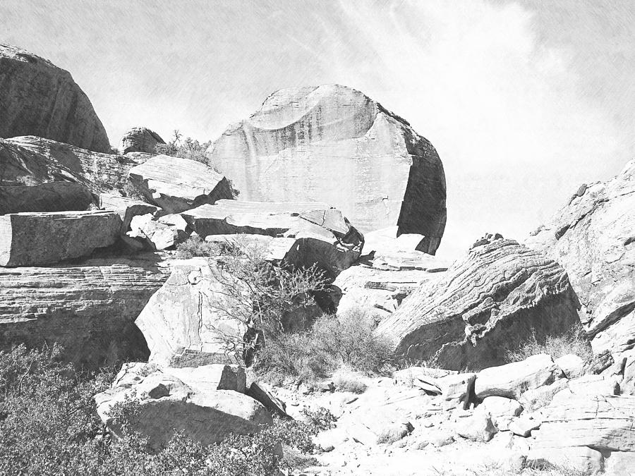 Desert Photograph - Giant Sandstone Boulders #1 by Frank Wilson