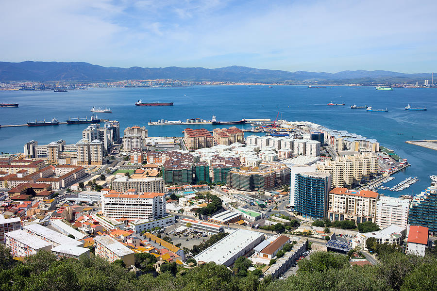 Gibraltar Town and Bay #1 Photograph by Artur Bogacki