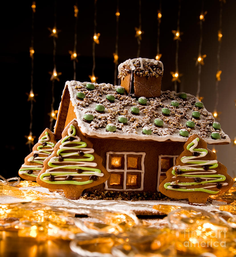 Candy Photograph - Gingerbread house #1 by Kati Finell