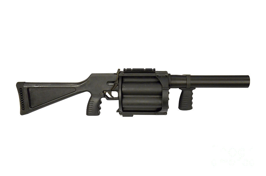 Xm307 Acsw Grenade Launcher Front View