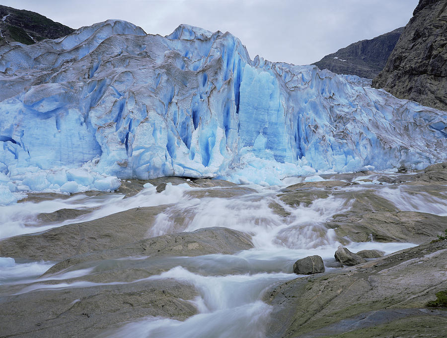 Snow Photograph - Glacier #1 by Bjorn Svensson
