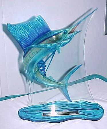 Glass Trophy #1 Glass Art by Carey Chen