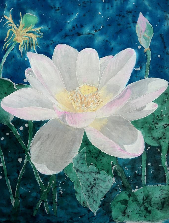 Flower Painting - Glory of the Pond #1 by Jill Tsikerdanos