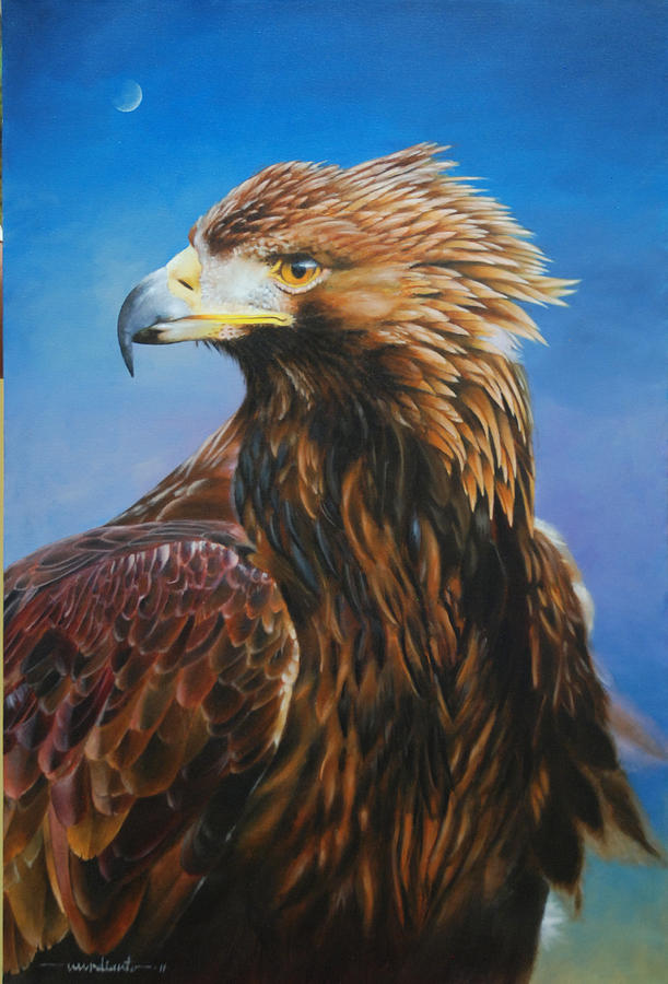 Golden Eagle Painting by Harry Nurdianto