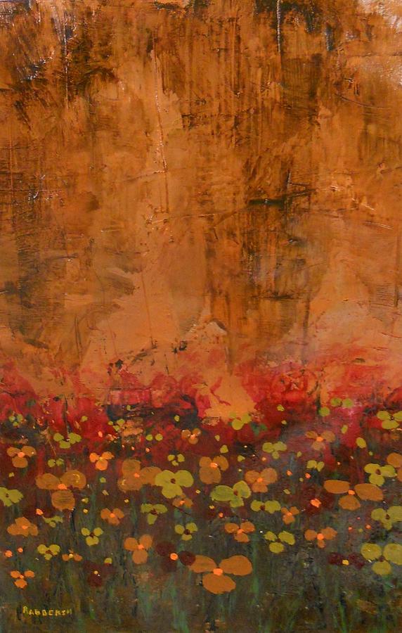 Flower Painting - Golden Wildflowers 2 #1 by Eric Rabbers