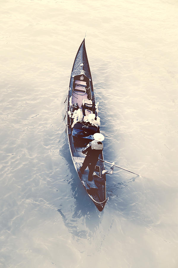 Boat Photograph - gondola - Venice #1 by Joana Kruse