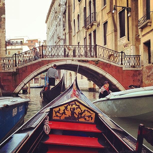 Gondola Photograph - Gondola Ride In Venice Italy #1 by Irina Moskalev