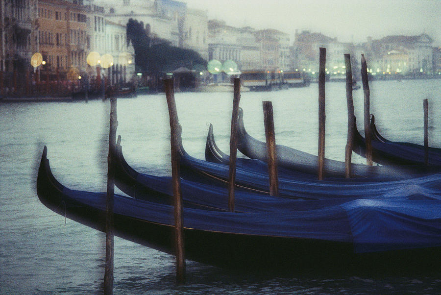 Gondolas In Venice, Italy #1 Photograph by David Nunuk