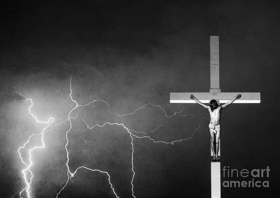 Good Friday - Crucifixion of Jesus BW #1 Photograph by James BO Insogna