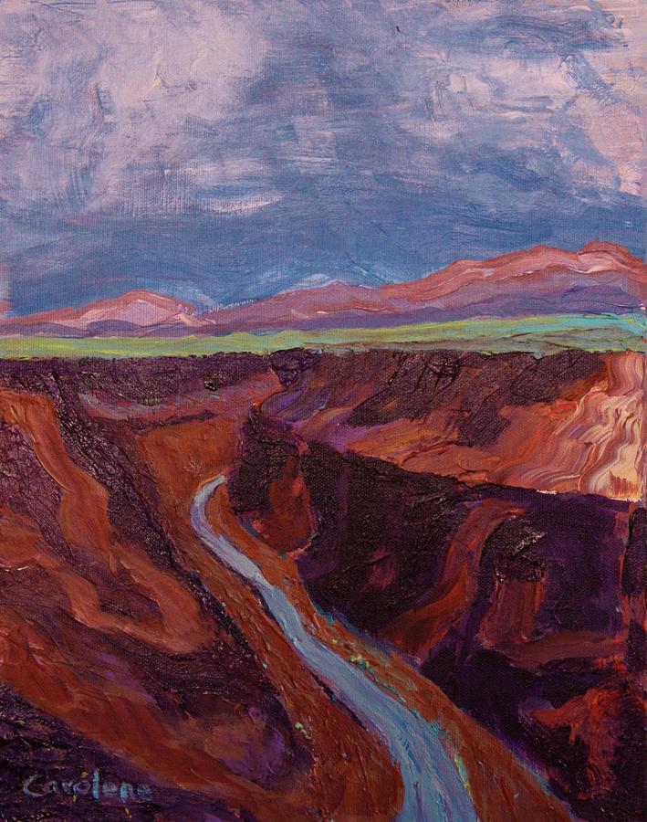 Gorge Painting - Gorge #1 by Carolene Of Taos