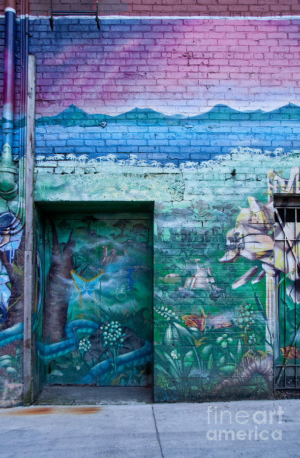 Graffiti Wall #1 Digital Art by Carol Ailles
