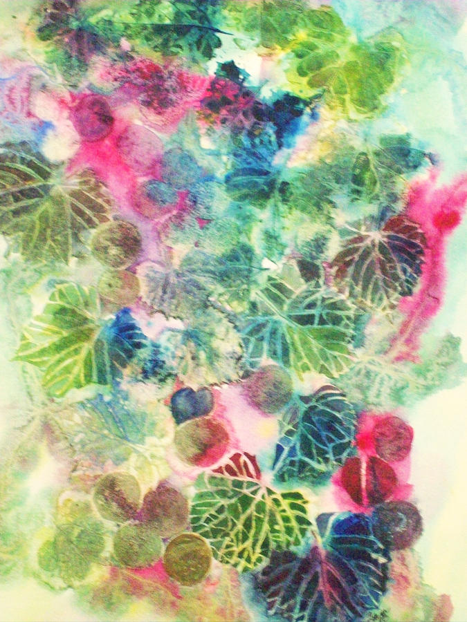 Grape Kaleidoscope #1 Painting by Elise Boam
