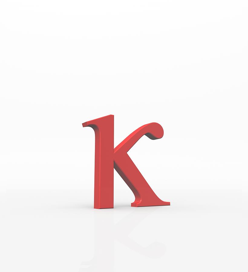 Greek Letter Kappa, Lower Case #1 Digital Art by David Parker