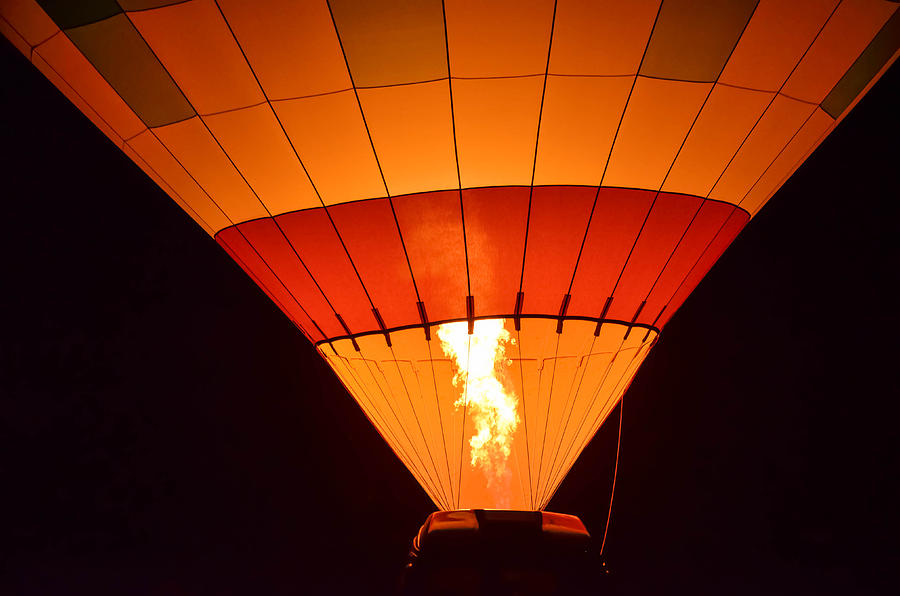 Grove City balloon glow #1 Photograph by Brian Stevens