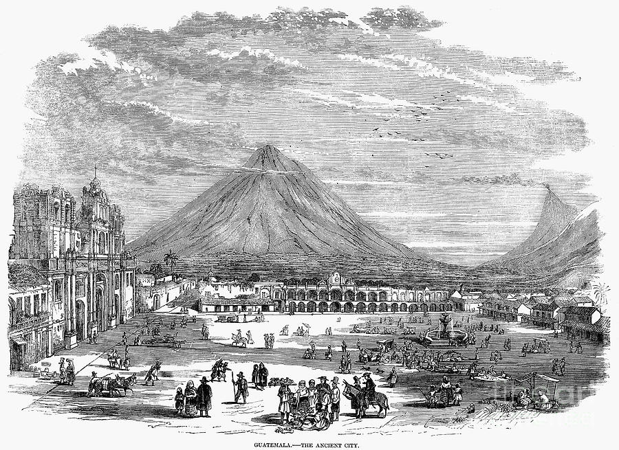 Guatemala City, 1856 #1 Photograph by Granger