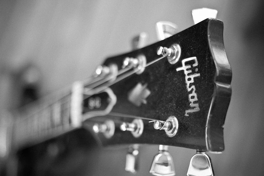 Black And White Photograph - Guitar #1 by Jeff Porter
