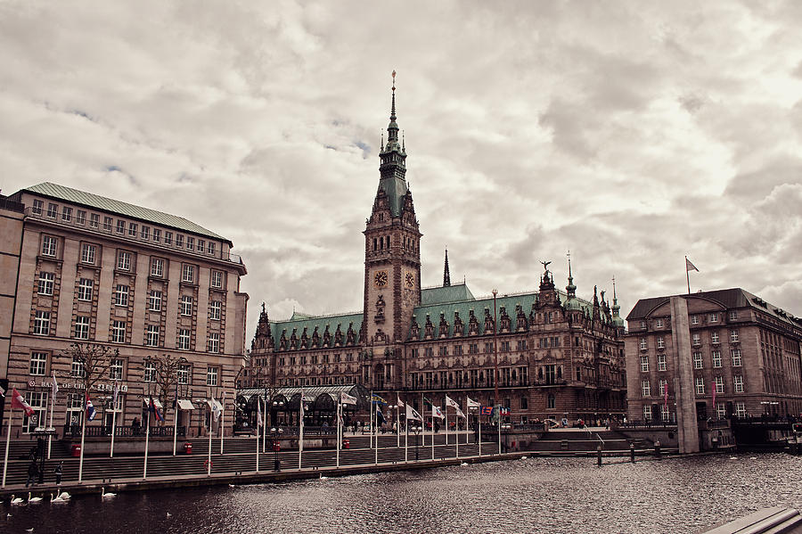 Hamburg city hall #1 Photograph by Benjamin Matthijs