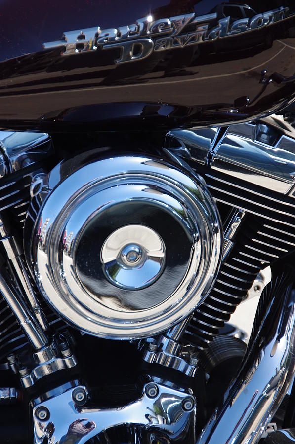 Harley Engine #1 Photograph by Jeff Lowe