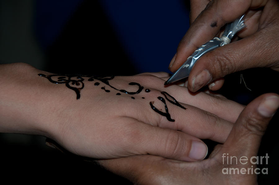 Henna Hand #1 Digital Art by Carol Ailles