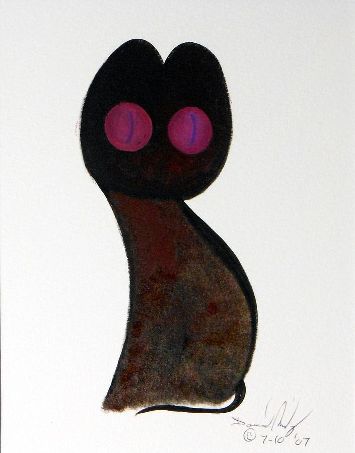 Here Kitty Kitty Painting by David MINTZ