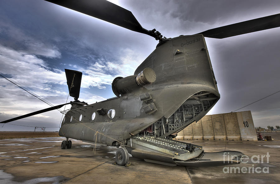 High Dynamic Range Image Of A Ch-47 #1 Photograph by Terry Moore