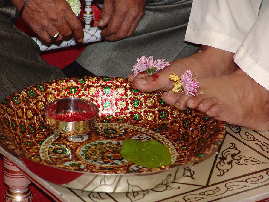 Hindu Wedding Photograph - Hindu Wedding Ceremony #1 by Ashok Patel