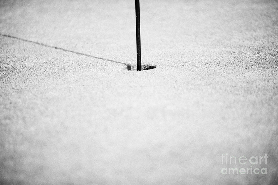 Golf Photograph - Hole And Pole On Green On A Golf Course #1 by Joe Fox