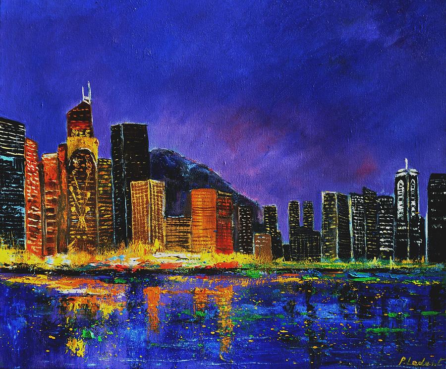 Hong Kong Painting by Pol Ledent