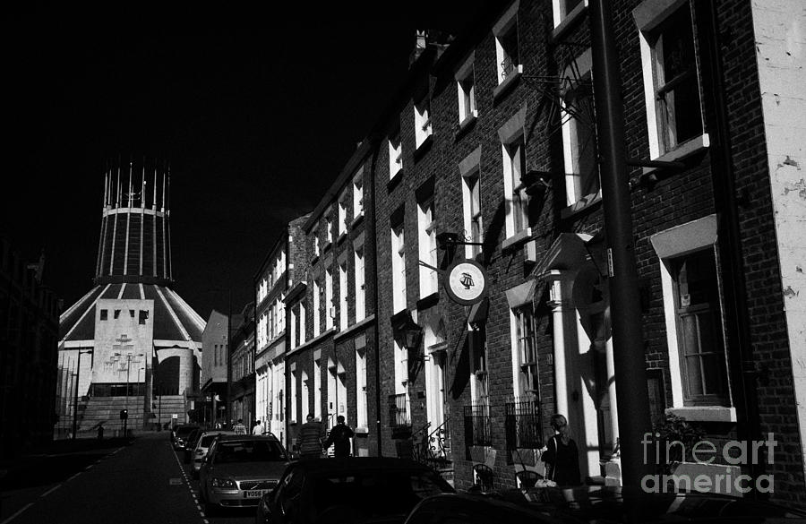 Architecture Photograph - Hope street georgian architecture leading to liverpools metropolitan catholic cathedral liverpool #1 by Joe Fox