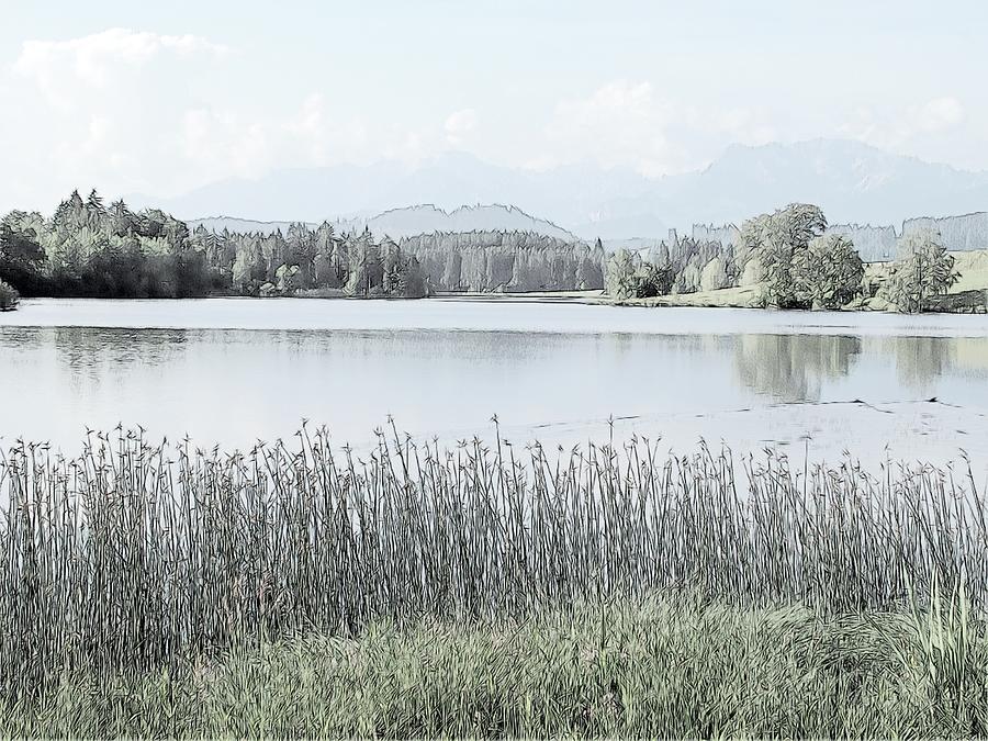 Hopfen Lake Bebele Fussen Germany #1 Photograph by Joseph Hendrix