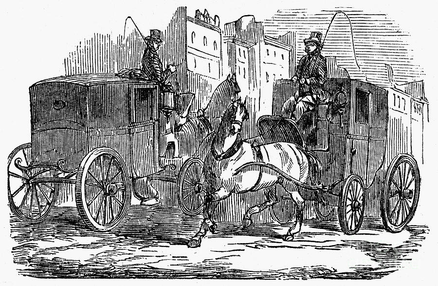 Transportation Photograph - Horse Carriage, 1853 #1 by Granger