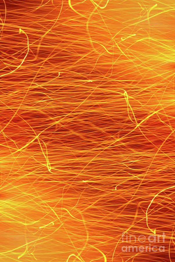 Abstract Photograph - Hot Sparks #1 by Carlos Caetano