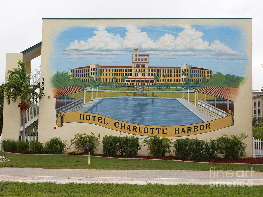 Hotel Charlotte Harbor #1 Painting by Charles Peck