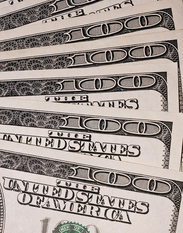 Hundred Dollar Bills #1 Photograph by Joe Carini - Printscapes