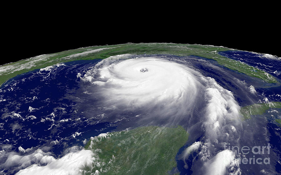 Hurricane Katrina Regional Imagery Photograph