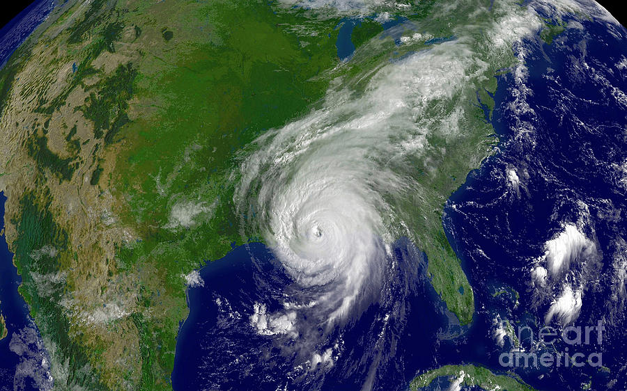 Space Photograph - Hurricane Katrina #1 by Stocktrek Images