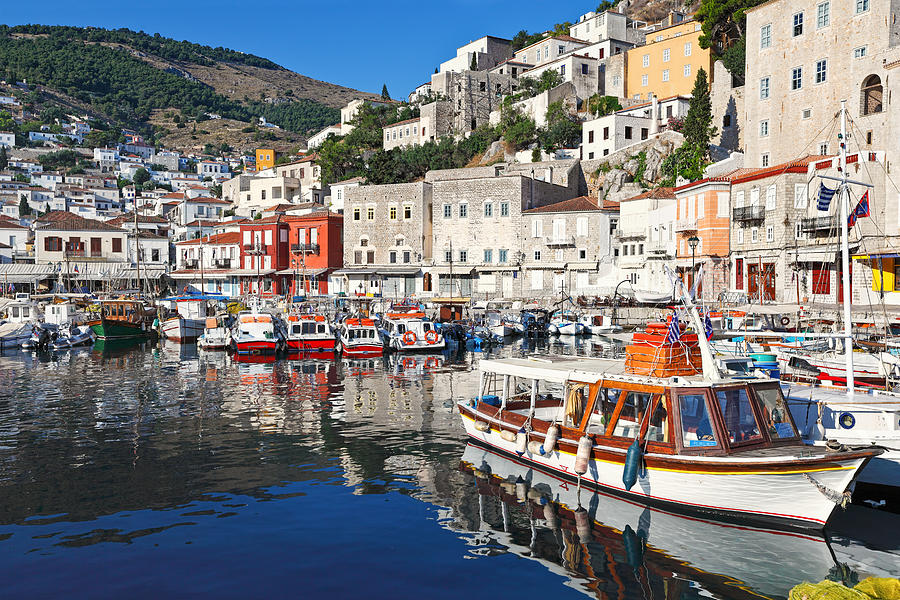 Hydra island - Greece Photograph by Constantinos Iliopoulos - Fine Art ...