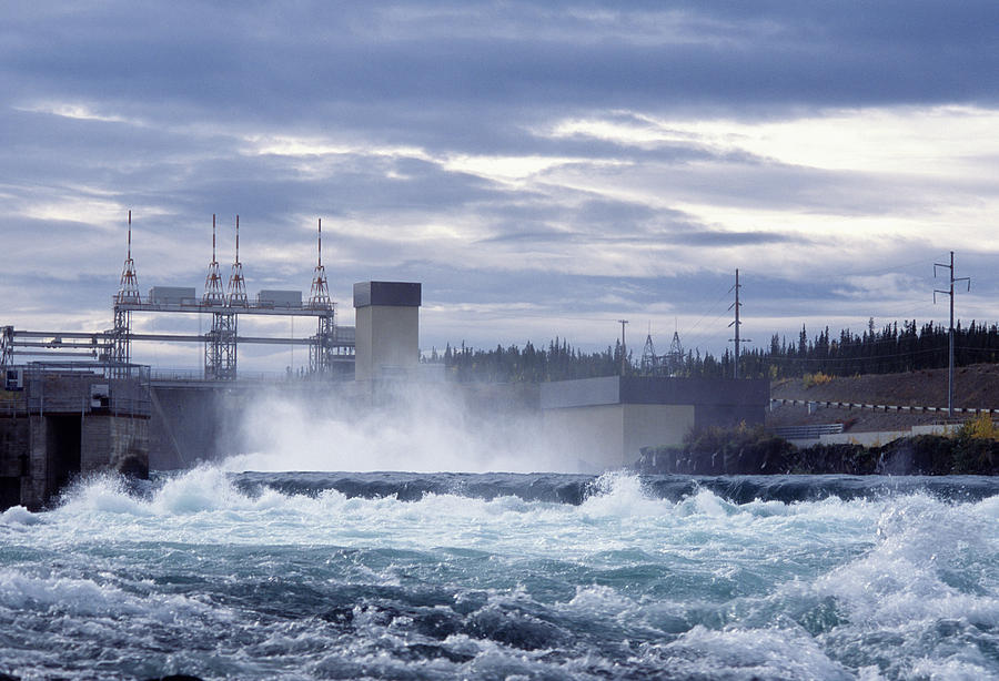 Hydroelectric Dam, Canada Photograph By Alan Sirulnikoff