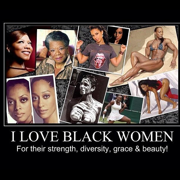 Inspirational Photograph - I Love Black Women #1 by Nigel Williams