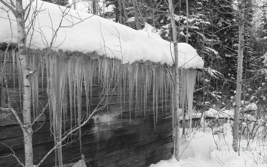 Winter Photograph - Ice Cabin #1 by Art Studio