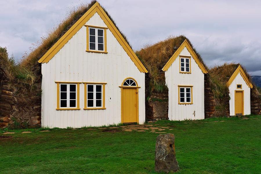 Icelandic turf houses #2 Photograph by Ivan Slosar
