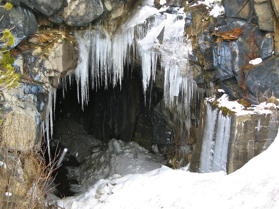 Icicle Falling Photograph by Phyllis Kaltenbach