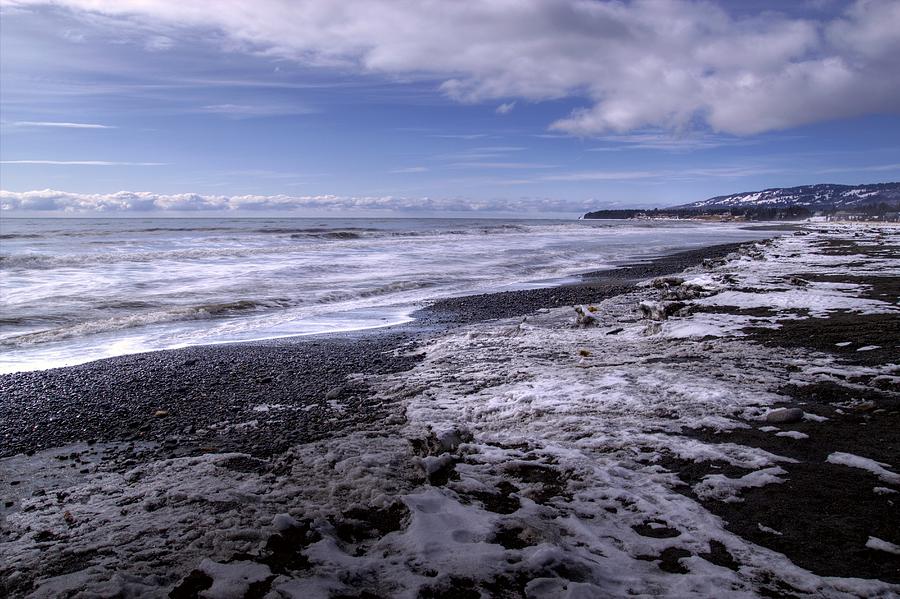 Icy Alaskan Beach #1 Photograph by Michele Cornelius