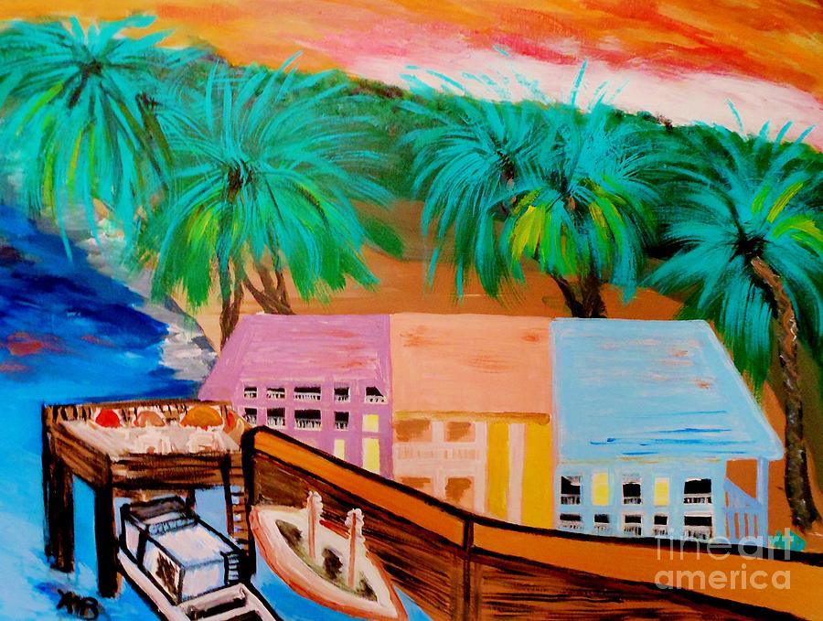 Indian Rocks Beach Florida #1 Painting by Marie Bulger