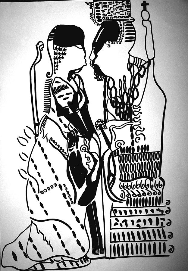 Introduction #1 Drawing by Gloria Ssali