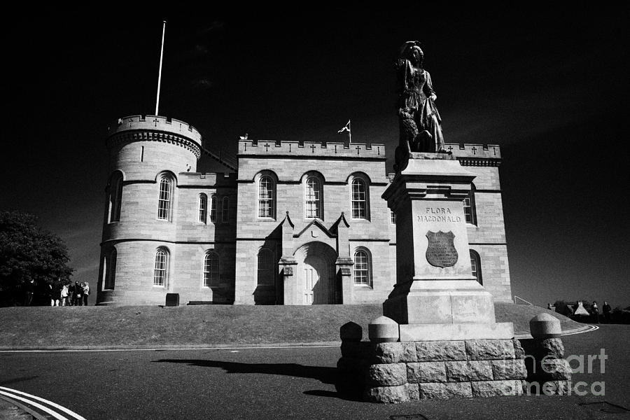 Castle Photograph - Inverness Castle And Flora Macdonald Statue Highland Scotland Uk #1 by Joe Fox