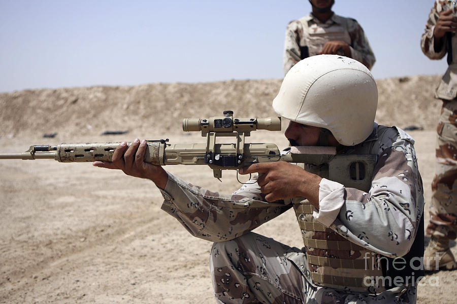 Iraqi Army Sergeant Sights Photograph