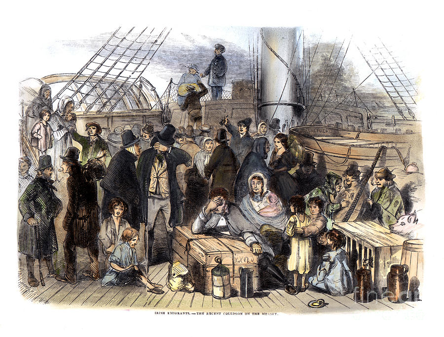 Irish Immigrants, 1846 #1 Photograph by Granger