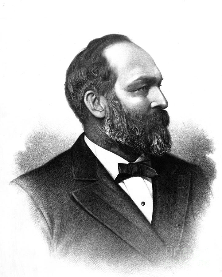 James A. Garfield, 20th American #1 Photograph by Photo Researchers