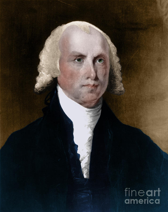 James Madison, 4th American President #1 Photograph by Photo Researchers